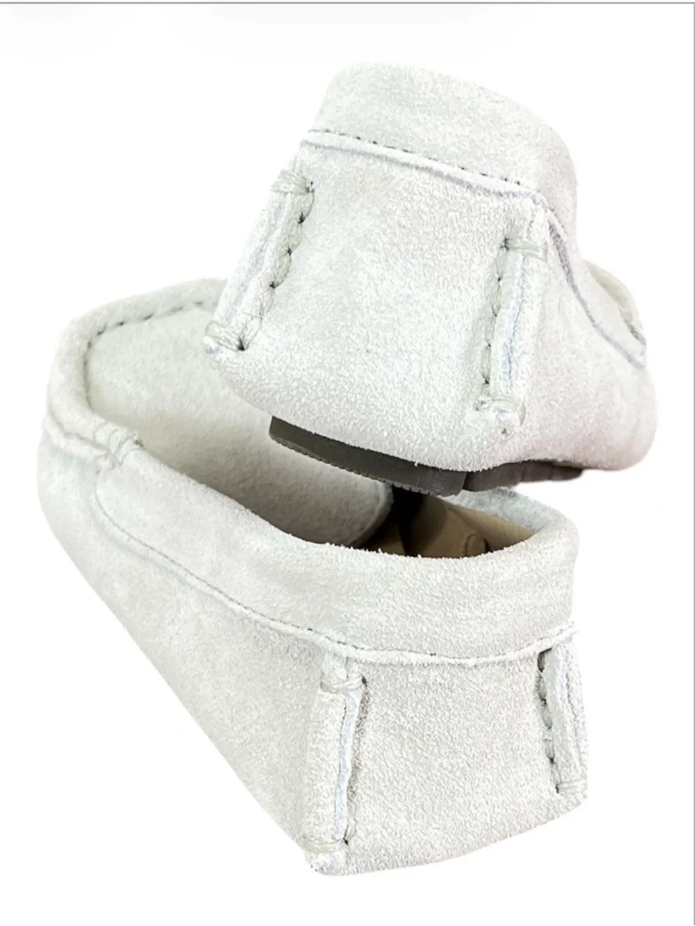 Janie and Jack Boy Soft Grey Suede Driving Loafers NWT Toddler Size 9